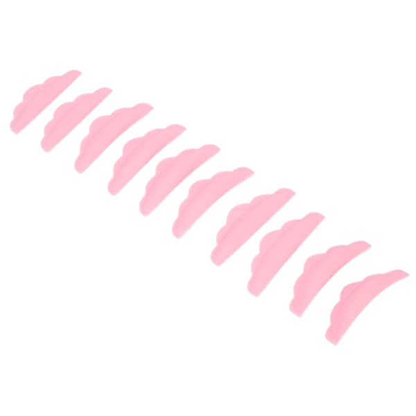 5 par øjenvippe permanent beskyttelsespude silikone genanvendelig vippeløft pude sæt makeup værktøj pink