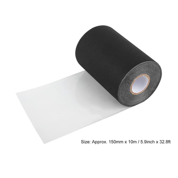 150 mm * 10 m Kunstgræs Samlingstape Plænetape Græstæppe Græslimtape (Sort)