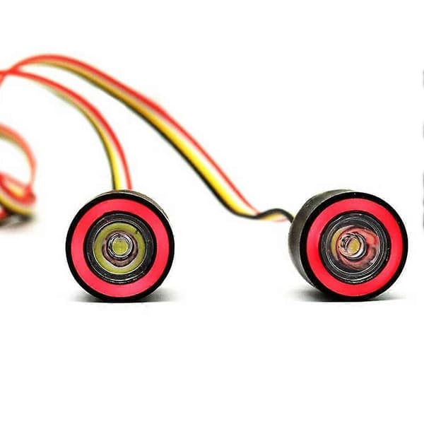 LED Angel-Eye Bilfrontlykter Multifunksjon RC-Bil Frontlykt for RC-Crawler Lastebiltilbehør 20mm