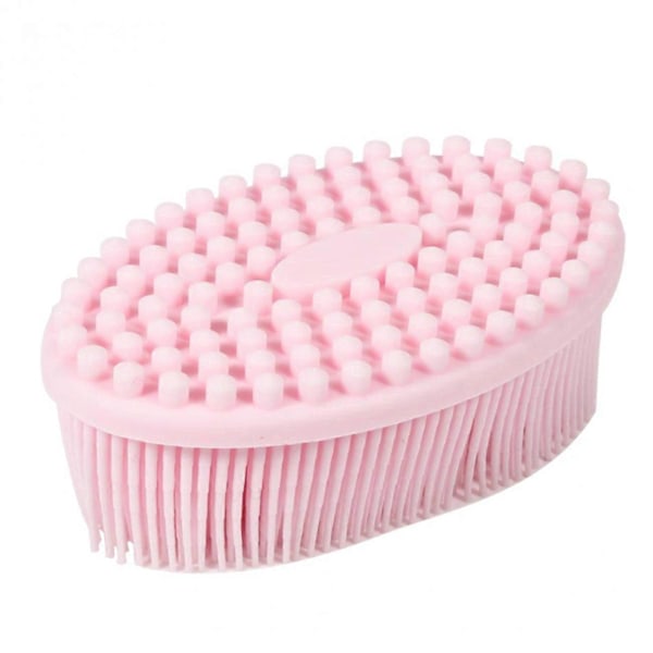 100% Silikon Bad- & Duschloofahborste För Ansikte & Kropp Mild Skrubb Hudexfoliering - Hudhälsa Skönhetsvård - Cellulitbehandling - Masserande Borste Lång