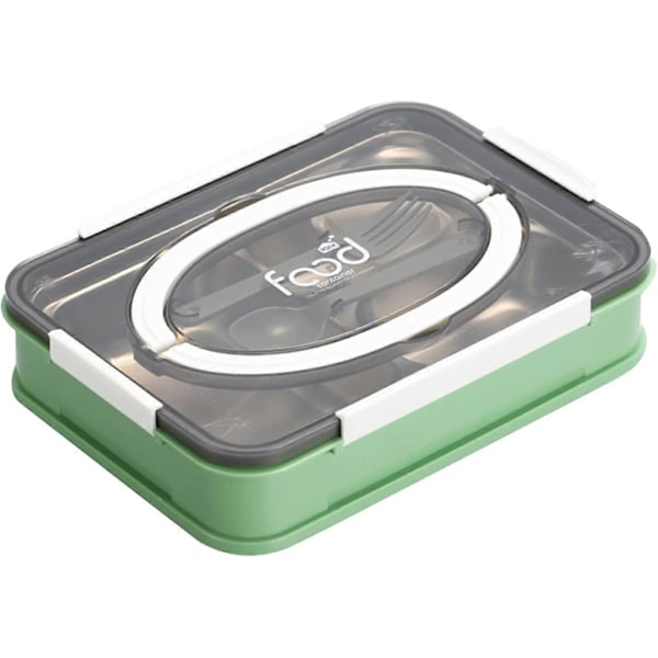 Bento Boks Matboks for Barn - Ultra Liten Delt Matboks i Rustfritt Stål - 4 Deler for 56 ml Nøtter Kjøtt Ost Fingermat Lokk i Rustfritt Stål Gr