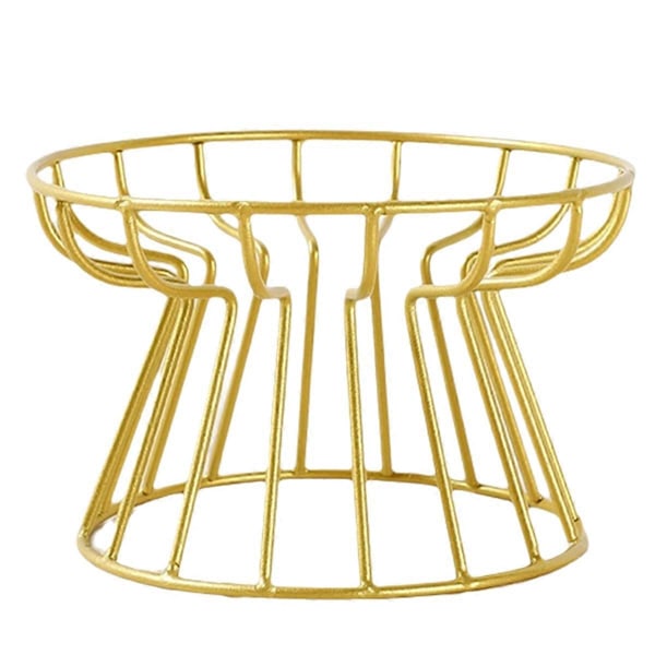 Husdjursskålställ, nordisk kattskål högt ställ, skålställ, guld