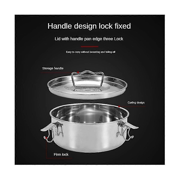 Flan Pan Flanera Form, Rustfri Stål Flan Form med Låg - Flan Maker kompatibel med 6 Quart Gryde