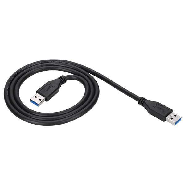 Højhastigheds USB3.0 A-han til A-han forlængerkabel panelmontering 5 Gbps (1 m)