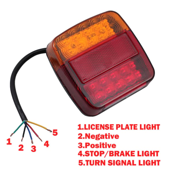 12V 26LED Lyslampe Høj Lysstyrke Nem Installation Universal Tilbehør til Trailer