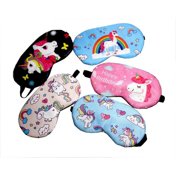 Presentförpackning Unicorn ROSA Mjuk Ögonmask Bomullsögonbindel Rese Relax Sömnmask UK