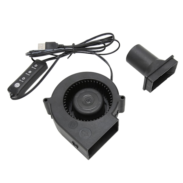 USB blæser blæser 3,8 tommer 3 hastighedstilstand DC 5V børsteløs 3800 RPM 22 CFM computer køleventilator til PC Electronics 3D Printer