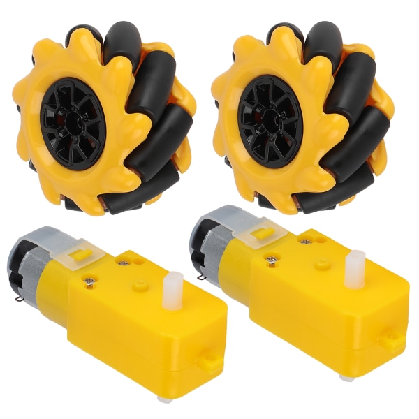 Mecanum hjul för TT växelmotor Smart Robot Bildelar Tillbehör DIY leksakskomponenter 48mm