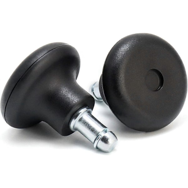 Erstatnings Bell Glides Svinghjul for Kontorstol, med 50mm Myke Gummi Faste Hjul, Pakke med 5
