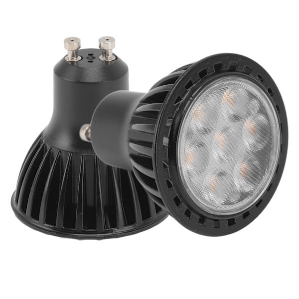 2 stk. GU10-spotlightpære 3000K 7W varm hvitt LED-pæreerstatning for disk 110-240V