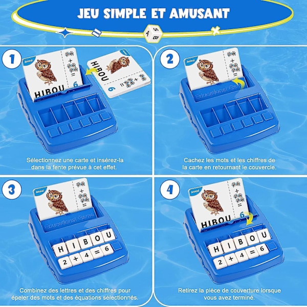 Pedagogiske Scrabble-spill for 3-8 år gamle jenter og gutter