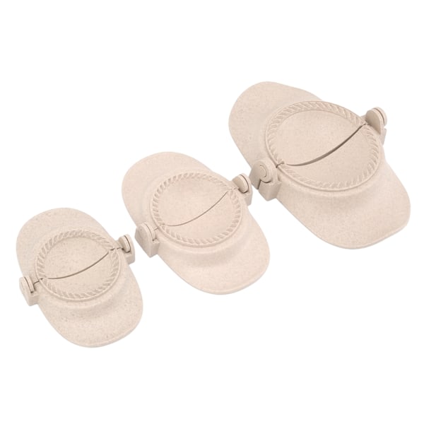 3 st Dumpling Maker Form Vetehalm Empanadas Pressform Olika Storlekar för Matlagning Kök Primärfärg