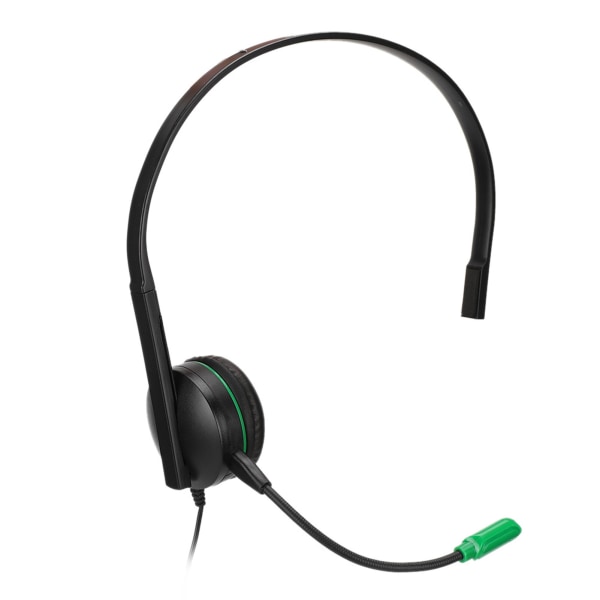 Unilateral Headset Head Mounted Gaming Headphone til XBOX one Black Green