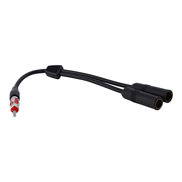 Bil Auto Radio Antenn Stereo 2 Kvinna till 1 Hane Splitter förlängningskabel kabel