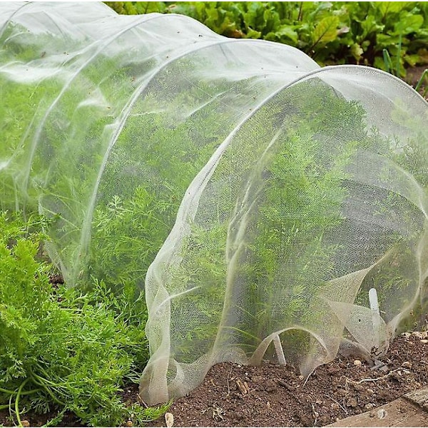 Insektbeskyttelsesnet, 6x2,5m, 60 mesh, insektnet til planter