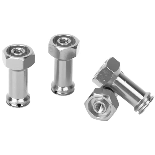Metallhjul Hex Nav Förlängningsadapter Förlängande Kombinerare för RC Modellbil (silver)