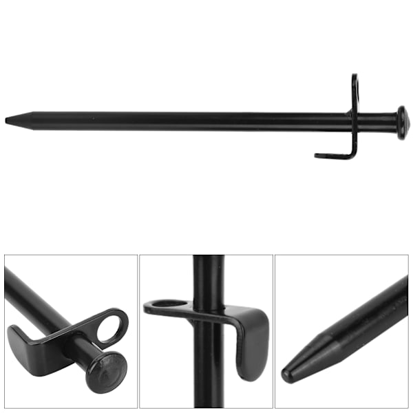 4st Stål Förläng Utomhusresor Camping Strand Tältpinnar Pin Stakes Markspik (20cm)