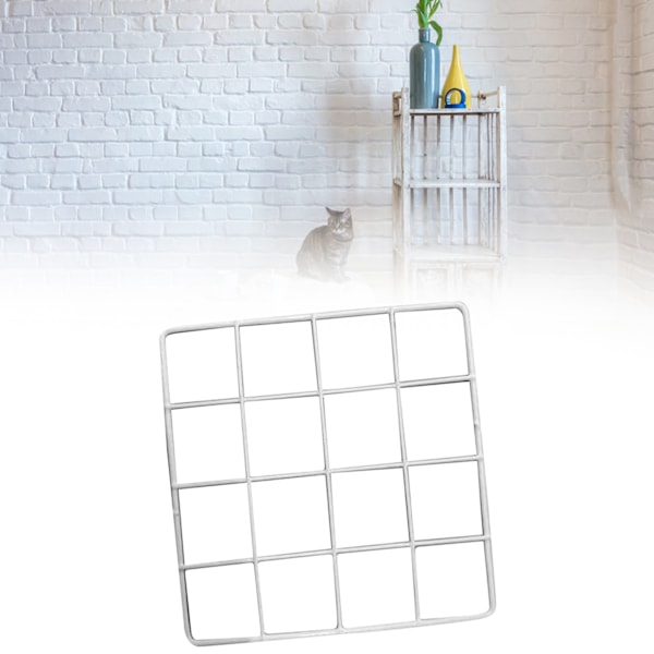 Rutnät väggpanel vit tråd vägg rutnät förtjockat järn hängande väggförvaring arrangör för fotodisplay väggdekor