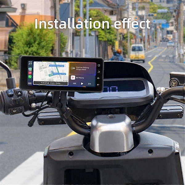 Motorcykel GPS Navigation 6.86 Tum Bärbar Skärm MP5-spelare