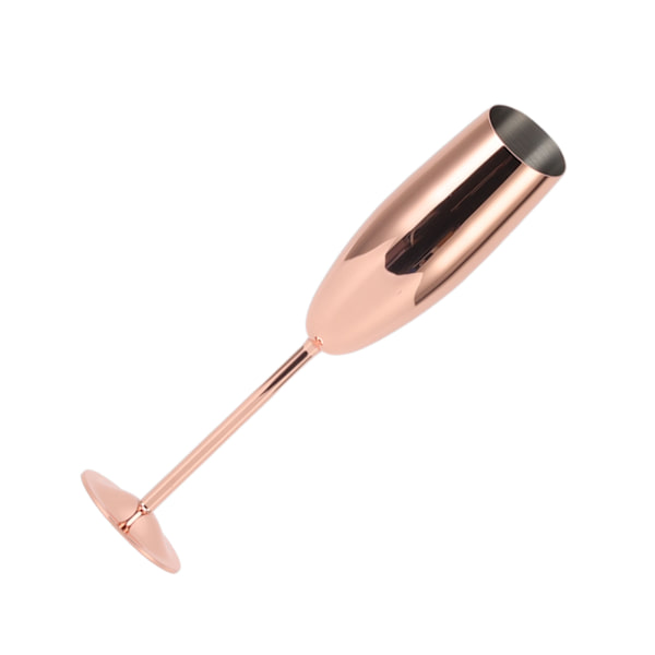Metallbeger Rustfritt Misfargingsbestandig Skråkant Munn Rustfritt Stål Champagne Glass for Feiring Fest Hjem Kobberbelagt