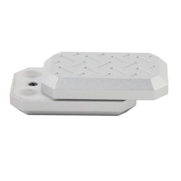 Push Slider Card Legetøj Tekstureret Mønster Angstlindring Aluminiumlegering Slider Sensorisk Legetøj til ADHD med PU Lædertaske