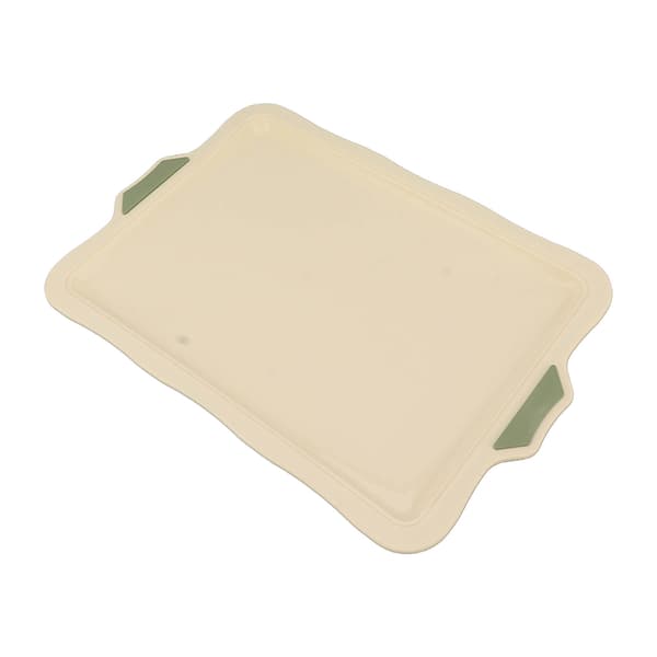Silikon Bakeplate Non Sticky Multifunksjonell DIY Flat Base Kakeplate for Hjemmet