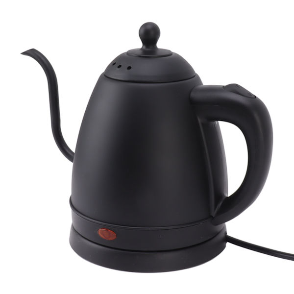 Elektrisk vannkoker med gåsehals 1,2L 304 rustfritt stål Høy sikkerhet Hell over kaffekanne EU-plugg 220V
