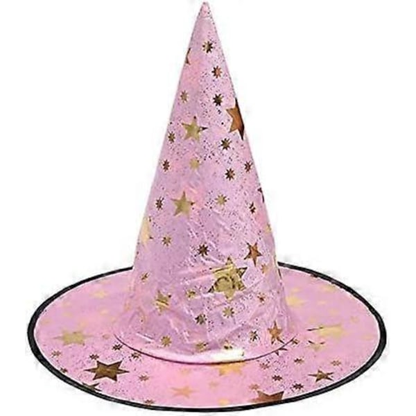 Halloween Magiker Spetsig Hatt Häxhatt Nyhet Barn Maskerad 2 Stycken Slumpmässig Färg