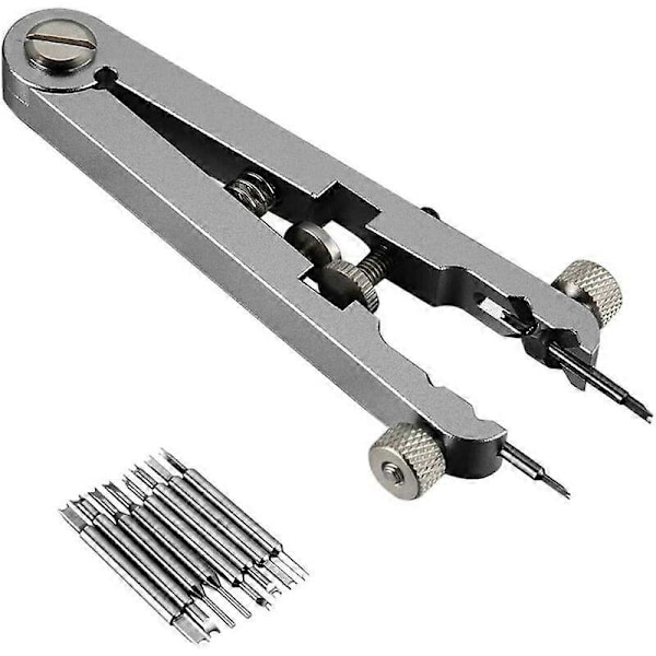 Pin Spring Clip + Standard Spring Clip for Klokkerem (Sølv)