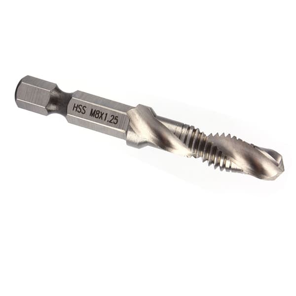 M8 HSS 1/4\" Hex Skaft Borr & Gäng Taper Borr Bits Elverktygsdel