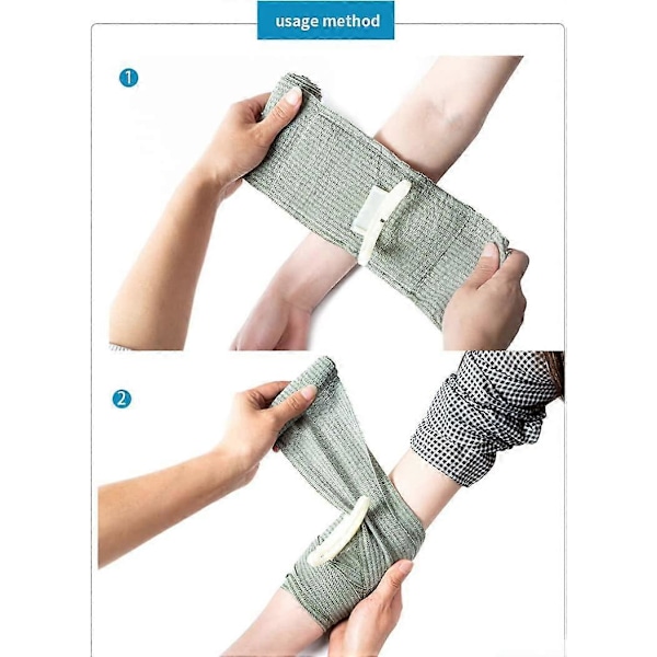 Bandage Tourniqueter, Bandage Vakuumpakket Enhåndsbetjening af Hæmostatisk, Emergency Trauma Bandage