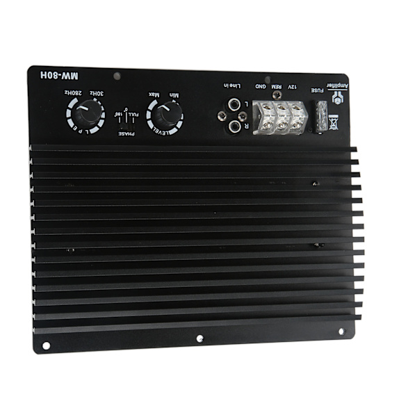 12V 1000W Bil Subwoofer Effektforstærker Bluetooth 5.0 Bred Frekvens Varmeafledning Bærbar