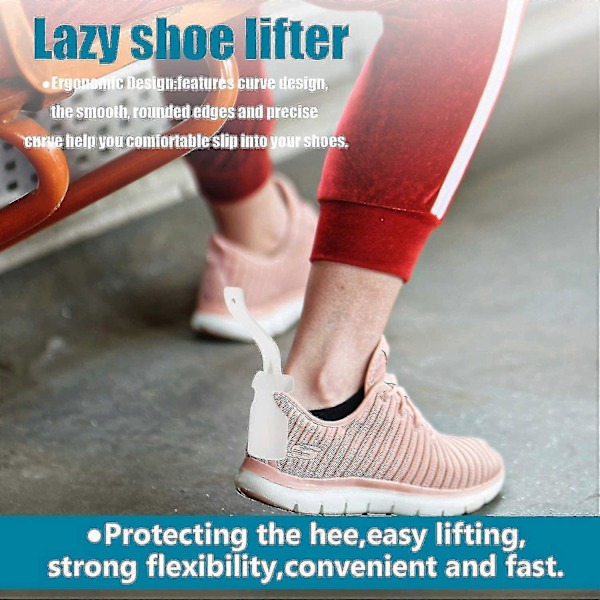 Lazy Shoe Helper - 10 Stk. Sko Løftehjælper - Let At Tage På Let At Tage Af Rejsesko