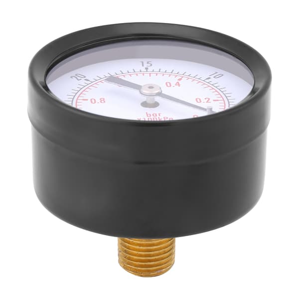 0~-30inHg 0~-1bar 50mm Mini Urtavla Luftvakuumtryckmätare Manometer