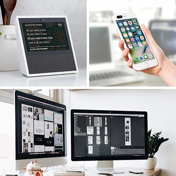 3 Pakning Webcam Cover Slide, imluckies 0.023 tommer Ultratynn Metall Kameradeksel for Laptop Datamaskin, MacBook Pro/Air iMac iPad Nettbrett iPhone 8/7/6 Plus,