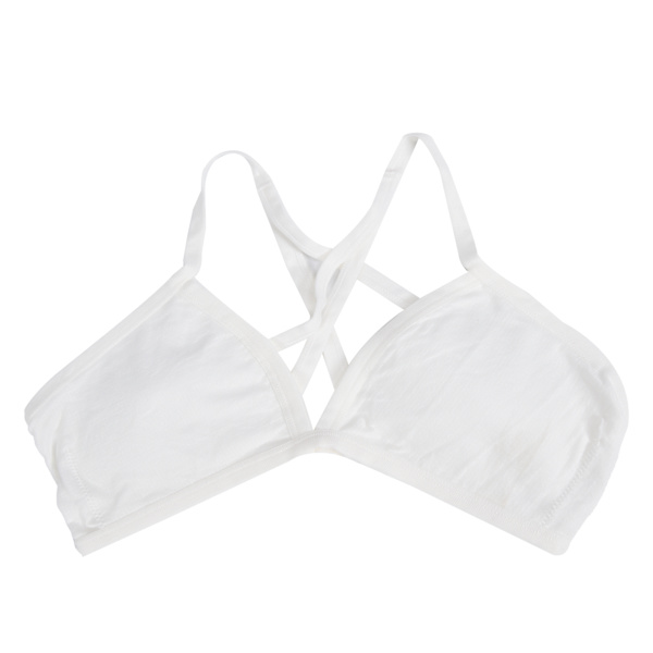 Bikini BH Yoga Trådløs Komfortabel Lav Ryg Søvn Sports BH Tynd Maternity BH Hvid S