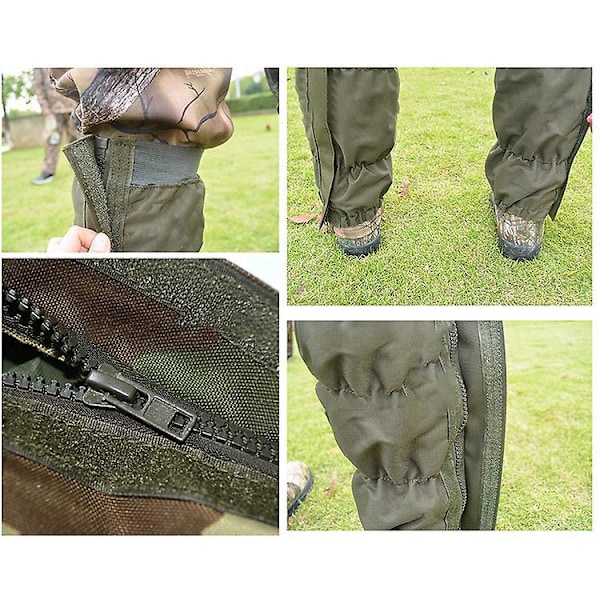 Gamasjer Slangebittbeskyttelse Gamasje for Nedre Ben Gamasje for Fotturer Jakt Slangesikker Vanntett Snøstøveltrekk onesize Justerbar Legging for Meg