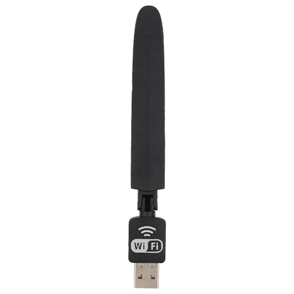 Bærbar computer bærbar sort USB2.0-grænseflade 2.4G trådløs WiFi-adapter med indikatorlys