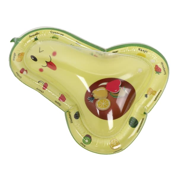 Oppustelig vandmåtte PVC multifunktionel foldbar avocadomønster baby spædbarnspude