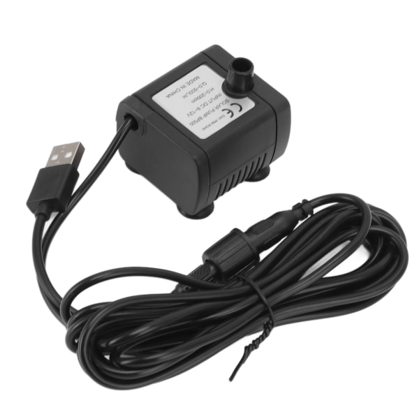 Miniature vandpumpe DC6‑12V 0‑200cm hoved Nem installation Multifunktionel springvand minipumpe til akvarier akvarier