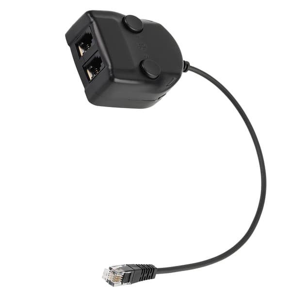 Kristall Headset Telefon Träningsbox Splitter Adapter Volymkontroll Intelligent Ljud Stängd