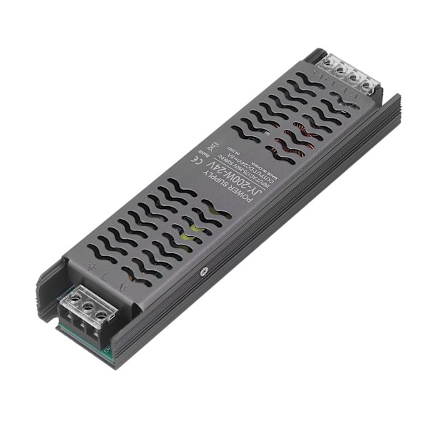 LED-drivrutin 200W AC 175‑260V till 24V DC Lågspänningsutgång LED-drivrutin Strömförsörjning med värmeavledningshål LED-transformator