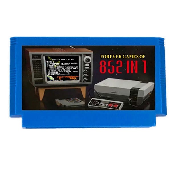 För FC Adapter 852 i 1 FOREVER GAMES Spel Blå