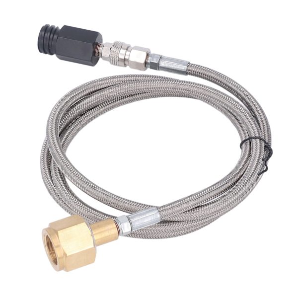 Soda Refill Adapter CO2 Cylinder Cartridge Fill Tank Connector med 60in Slange CGA320 Rustfrit Stålslange