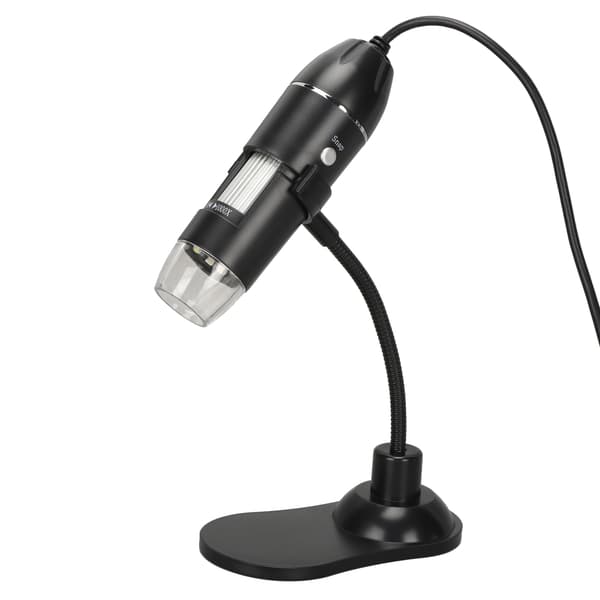 USB Mikroskop 50X til 1000X HD Bærbart Mini Digitalt Mikroskopkamera med 8 LED'er til Windows PC Sort