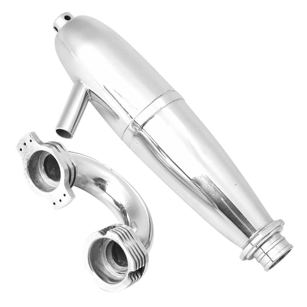 Dobbelt eksosrør for HSP Redcat 1/8 RC-bil for SH GO 21/28CXP-motor