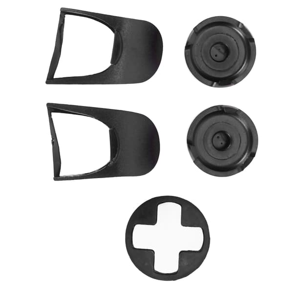 5-i-1 Tommelpinnegrep Nøkkelhette Joysticover L2 R2 Triggerforlenger for PS5-kontroller Hvit