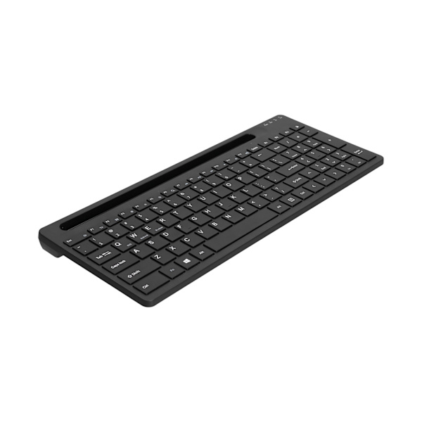 Trådløst tastatur ergonomisk computertilbehør med telefonholder til OS X til Android til Windows