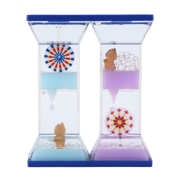 Sand Timer Sealed Colourful Liquid Motion Bubbler for Movement Bedroom Sensory Play Desk Decor