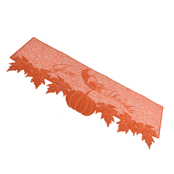 Thanksgiving bordslöpare premium polyester slät yta mjuk textur hög hållbarhet Thanksgiving eldstadssjal